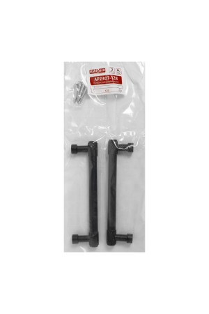 StahlBuro AP2307-128 2шт., BL матовый черный. Ручка-скоба мебельная (15, 150)