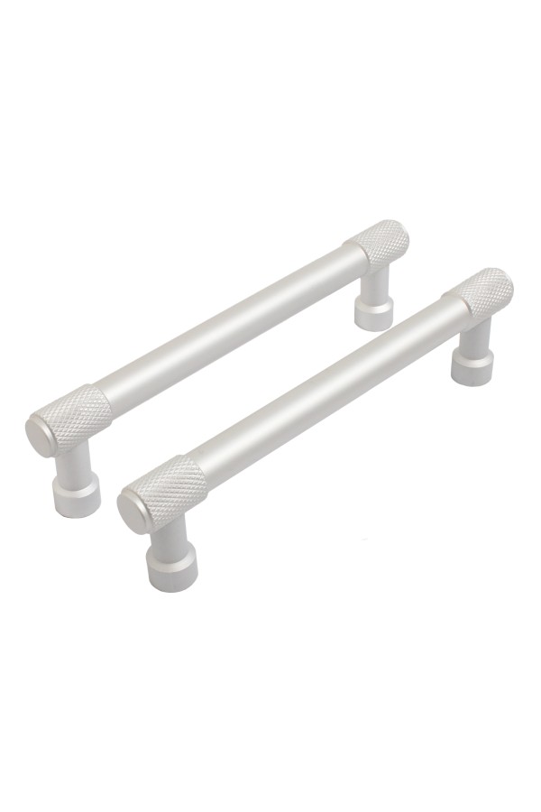 StahlBuro AP2307-128 2шт., W матовый белый хром. Ручка-скоба мебельная (15, 150)