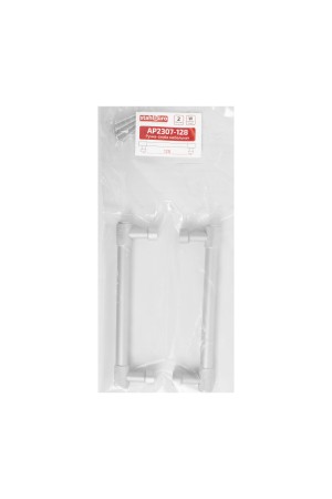 StahlBuro AP2307-128 2шт., W матовый белый хром. Ручка-скоба мебельная (15, 150)