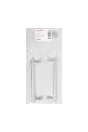 StahlBuro AP2307-128 2шт., W матовый белый хром. Ручка-скоба мебельная (15, 150)