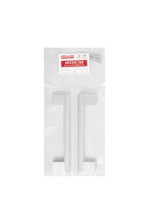 StahlBuro AP2315-128 2шт., W матовый белый хром. Ручка-скоба мебельная (15, 150)