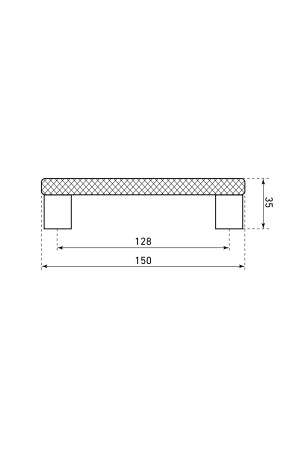 StahlBuro AP2315-128 2шт., W матовый белый хром. Ручка-скоба мебельная (15, 150)