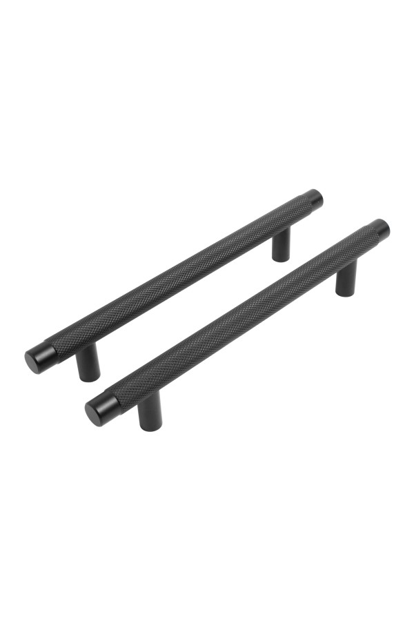 StahlBuro AP2308-128 2шт., BL матовый черный. Ручка-скоба мебельная (15, 150)