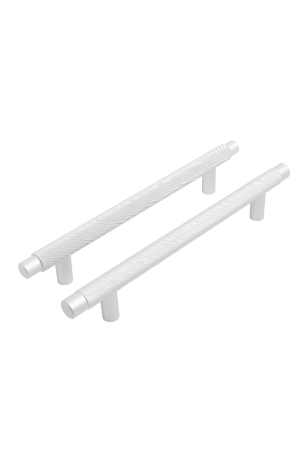 StahlBuro AP2308-128 2шт., W матовый белый хром. Ручка-скоба мебельная (15, 150)