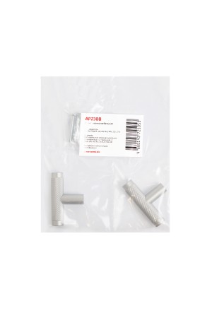 StahlBuro AP2308 2шт., W матовый белый хром. Ручка-кнопка мебельная (25, 250)