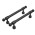 StahlBuro AP2306-96 2шт., BL матовый черный. Ручка-скоба мебельная (20, 200) StahlBuro AP2306-96 2шт., BL матовый черный. Ручка-скоба мебельная (20, 200)