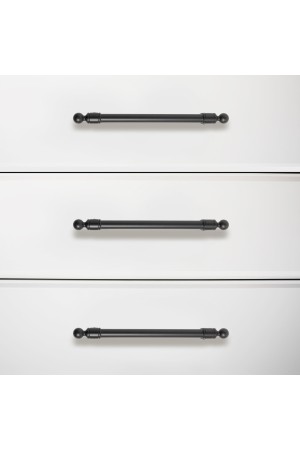 StahlBuro AP2306-128 2шт., BL матовый черный. Ручка-скоба мебельная (15, 150)