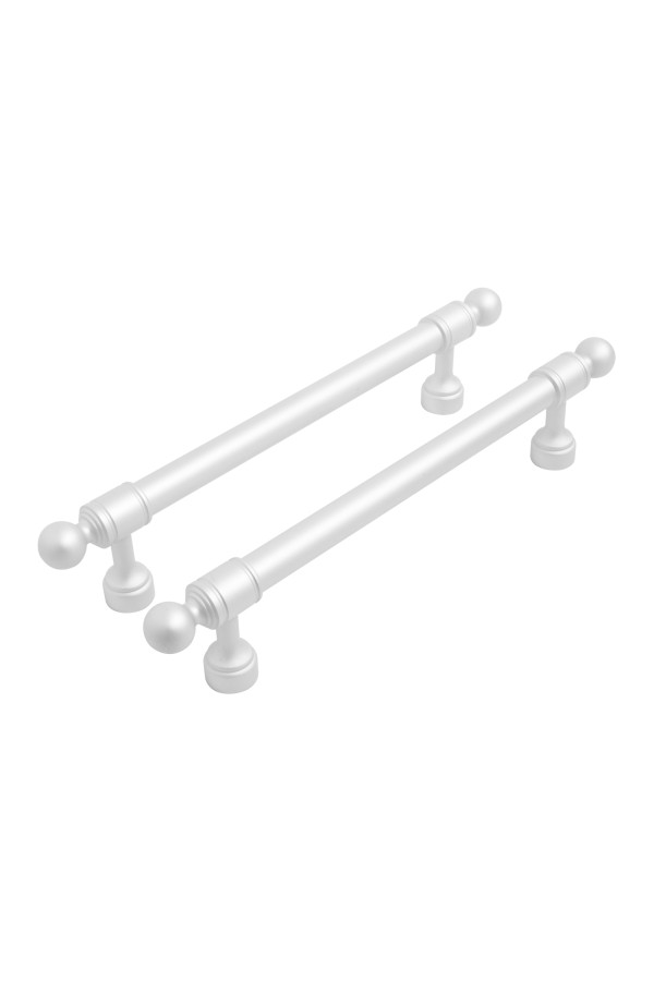 StahlBuro AP2306-128 2шт., W матовый белый хром. Ручка-скоба мебельная (15, 150)