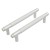 StahlBuro AP2309-128 2шт., W матовый белый хром. Ручка-скоба мебельная (15, 150) StahlBuro AP2309-128 2шт., W матовый белый хром. Ручка-скоба мебельная (15, 150)