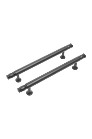 StahlBuro AP2311-128 2шт., BL матовый черный. Ручка-скоба мебельная (15, 150)