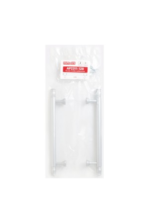StahlBuro AP2311-128 2шт., W матовый белый хром. Ручка-скоба мебельная (15, 150)