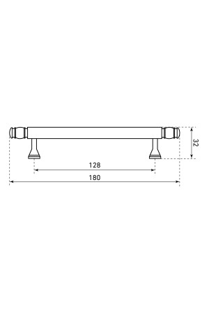 StahlBuro AP2311-128 2шт., CP хром. Ручка-скоба мебельная (15, 150)