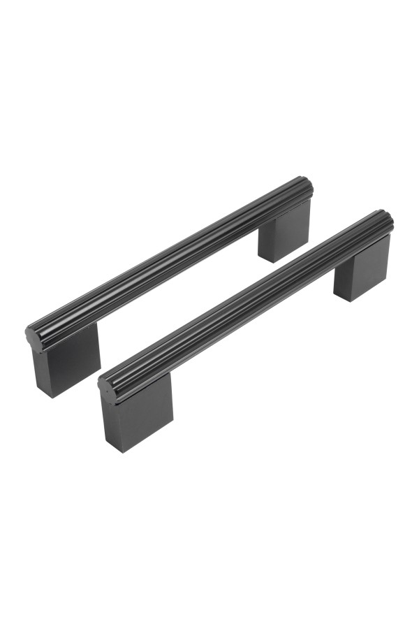 StahlBuro AP2313-128 2шт., BL матовый черный. Ручка-скоба мебельная (15, 150)