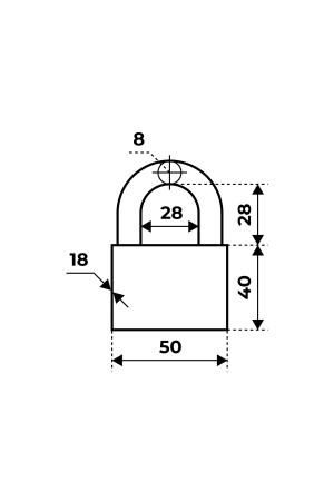 АЛЛЮР ВС1Ч-050 EXTRA d8мм 4кл. Замок навесной (72,12)