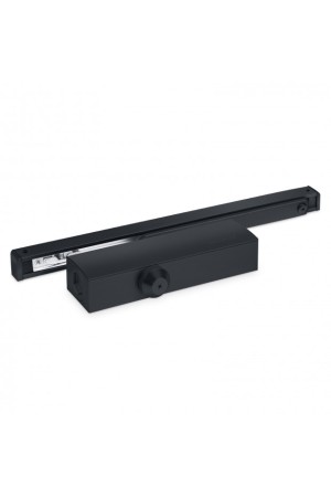 NOTEDO Доводчик дверной  DC-025-095 SL+HO+DA+BC BLACK  со скольз.тягой до 100кг(6)
