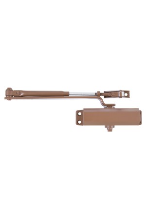 АЛЛЮР Доводчик дверной COMFORT ДД 132/2-3 A-С (до 80 кг) коричневый RAL8024, морозостойкий (10)