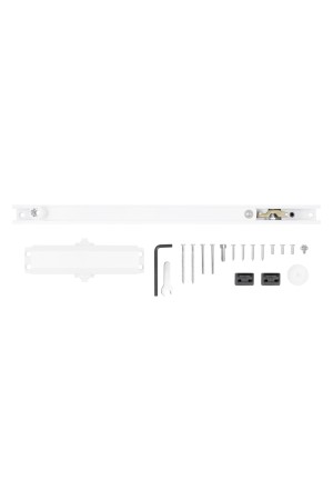 АЛЛЮР Доводчик дверной COMFORT ДД 168/3-4 AH-W (до 100 кг) белый RAL9016, со скользящей тягой (10)