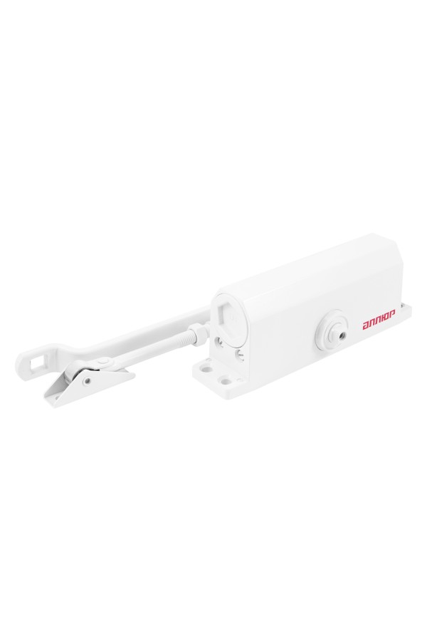 АЛЛЮР Доводчик дверной COMFORT ДД 188/3-5 A-W (до 130 кг) белый RAL9016 , морозостойкий (10)
