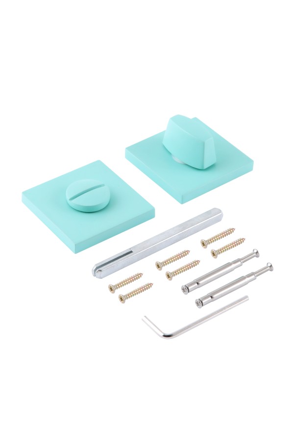 Сантехническая завертка к ручкам АЛЛЮР ART COLOR BK-S2 LB(C6220) аквамарин (50,5)