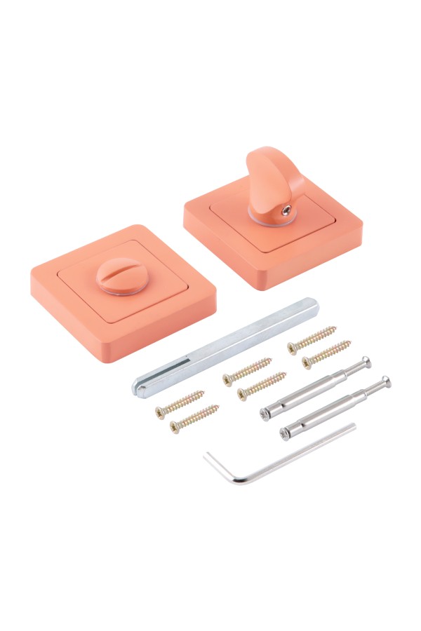 Сантехническая завертка к ручкам АЛЛЮР ART COLOR BK-S1 LC(C4230) светло-коралловый (50,5)