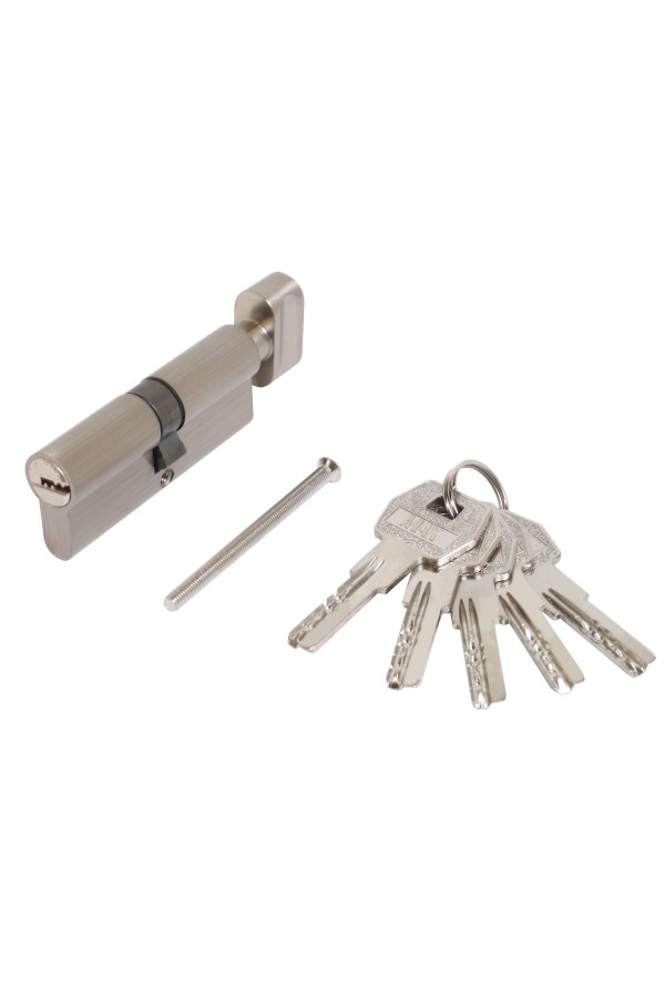 БУЛАТ ЗВ4-1В.20.01.8017 коричневый МЦ МАХ 70мм перф.ключ/верт.Замок для КАЛИТКИ врезной с ручкой