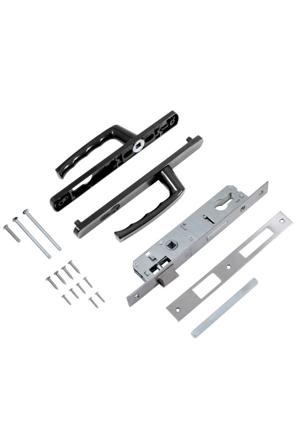 БУЛАТ ЗВ4-1.25.02.9005 черный БЕЗ МЦ Замок для КАЛИТКИ врезной с ручкой