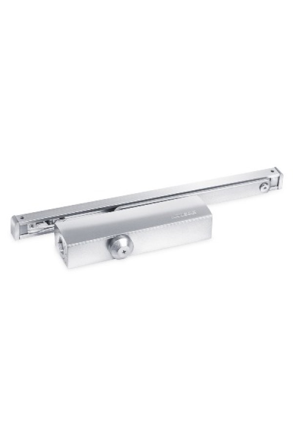 NOTEDO Доводчик дверной  DC-025-095 SL+HO+DA+BC PRO SILVER со скольз.тягой до 100кг(6)