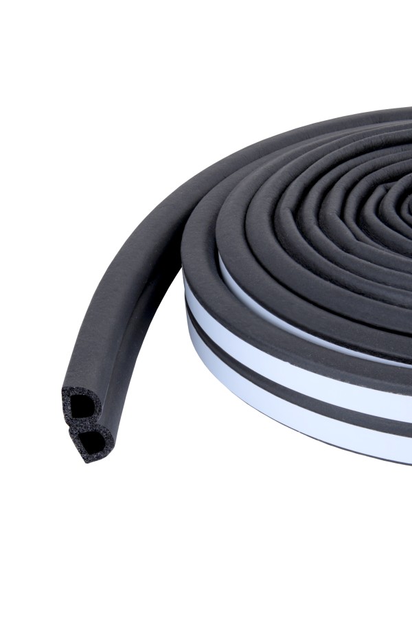 Уплотнитель СТАНДАРТ D 9*8 ПАКЕТ 6 м. (3+3) черный (50)