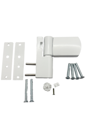 ЛДМ FORWIN DH-R-23.2 (Ral 9016) петля до 80 кг белая для пластик. дверей (30)