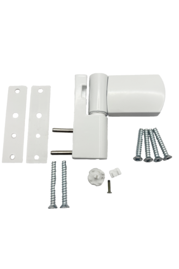 ЛДМ FORWIN DH-R-23.2 (Ral 9016) петля до 80 кг белая для пластик. дверей (30)