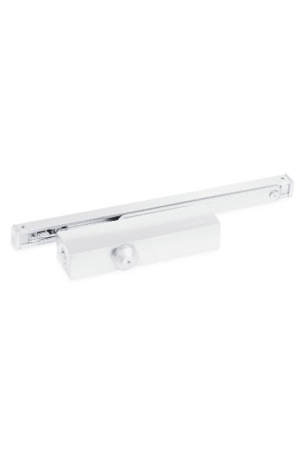 NOTEDO Доводчик дверной  DC-025-095 SL+HO+DA+BC PRO WHITE со скольз.тягой до 100кг(6)