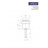 Апекс DS-0013-G золото ограничитель дверной (300,10)