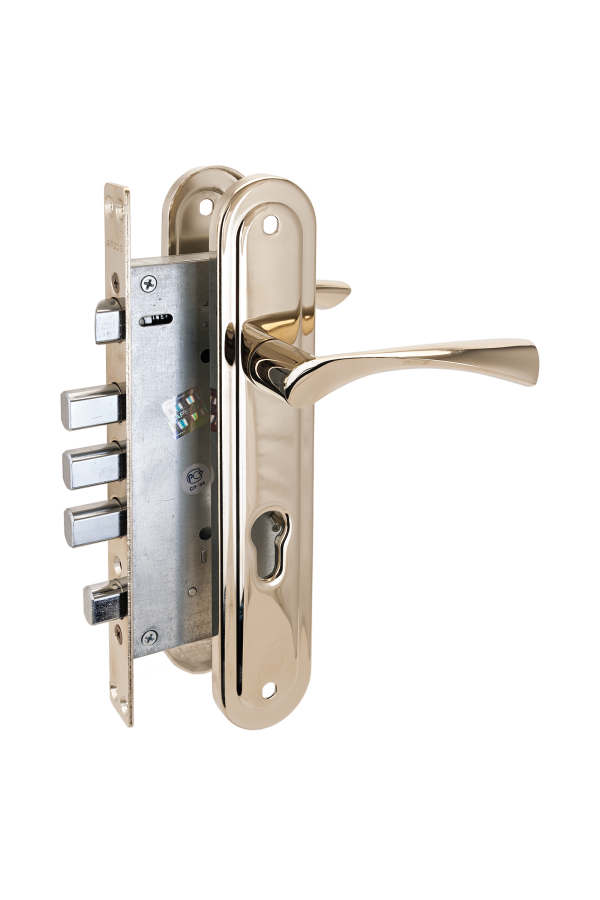 Апекс Т-0523-С-G-L  лев без ц/м с/руч зол ЗЩ ЗД Замок врезной тяж (10)