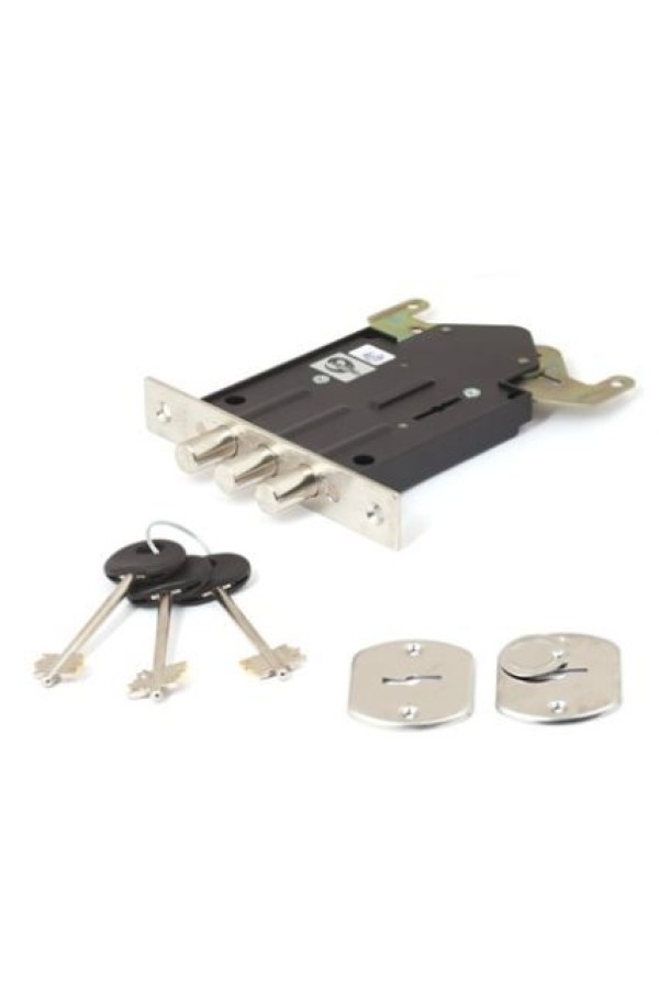 Балашиха ЗВ8 802.1.0 [ЗВ8-02] 3 кл. трехриг. с тягами б/о Замок врезной б/руч (20)