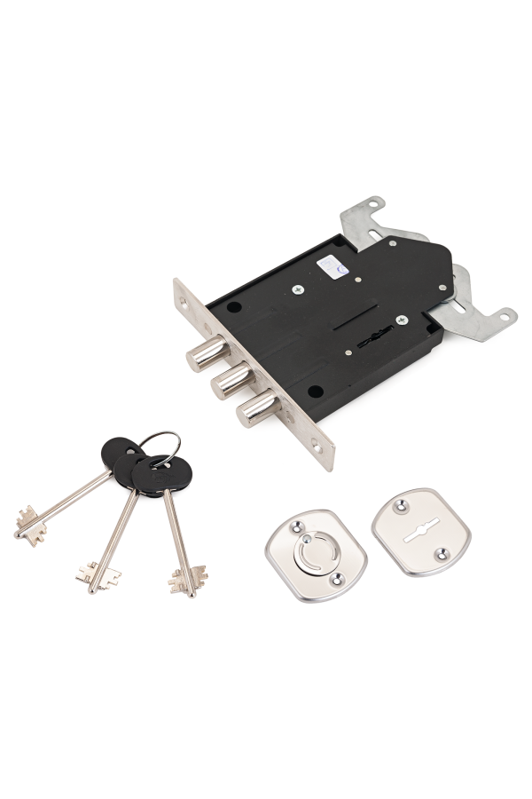 Балашиха ЗВ8 802.1.0 [ЗВ8-02] 3 кл. трехриг. с тягами б/о Замок врезной б/руч (20)