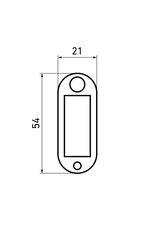 Бирка для ключей АЛЛЮР пластиковая (10000,500,50!!!)