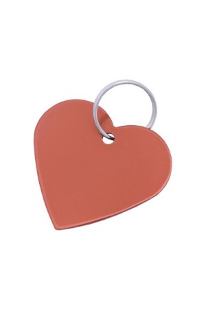 Брелок для гравировки - Сердечко  красный БЛИСТЕР (500,50)
