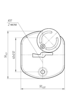 Накладка для сув/м Балашиха латунь со шторкой