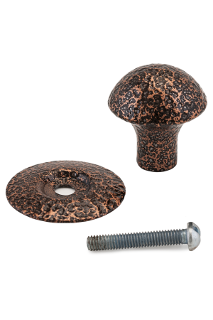 Реж РКК-10 АМедь  Ручка-кнопка меб (10!!!)