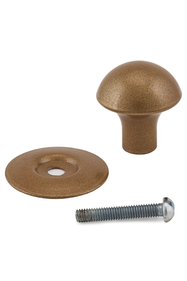 Реж РКК-10 Золото  Ручка-кнопка меб (10!!!)