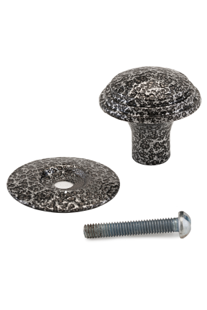 Реж РКК-15 АСеребро  Ручка-кнопка меб (10!!!)