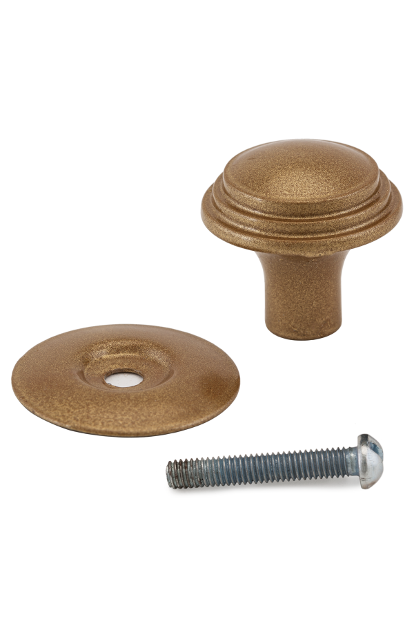 Реж РКК-15 Золото  Ручка-кнопка меб (10!!!)