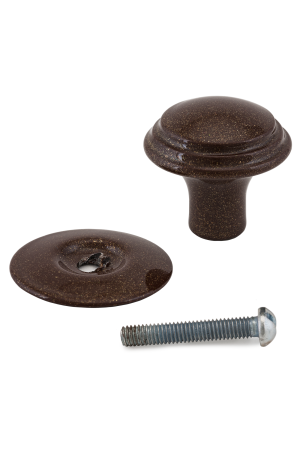 Реж РКК-15 Корич.Блеск  Ручка-кнопка меб (10!!!)