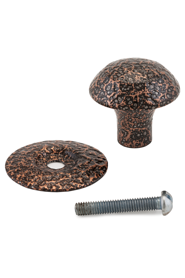 Реж РКК-20 АМедь  Ручка-кнопка меб (10!!!)