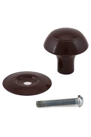 Реж РКК-20 Корич.  Ручка-кнопка меб (10!!!)