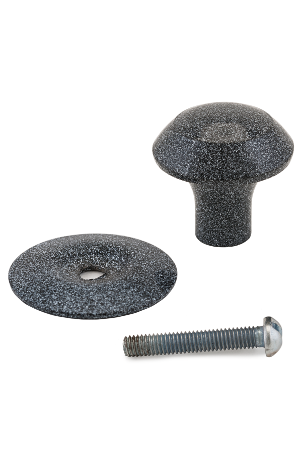 Реж РКК-20 Черн.Бел. Ручка-кнопка меб (10!!!)