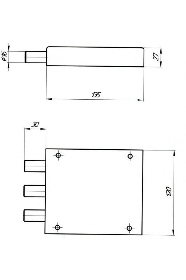 С-Пб (Богатырь С) Сейфовый Замок накладной тяж (10)