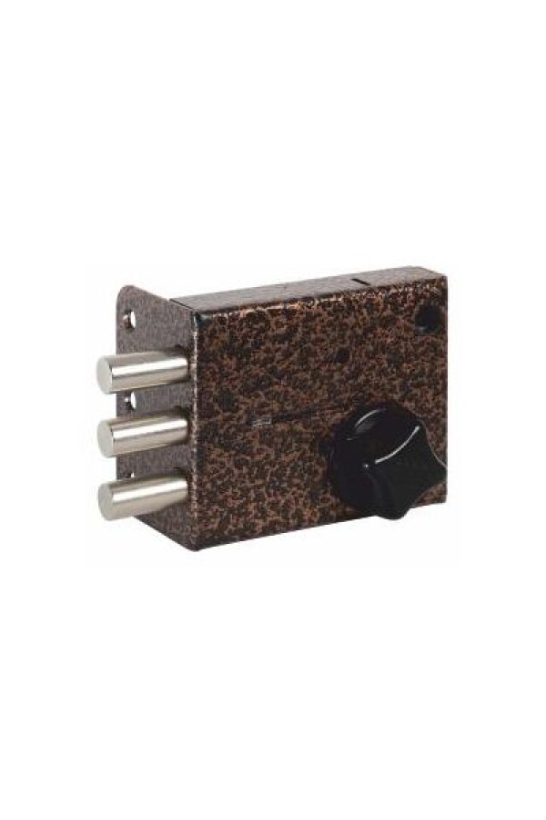 Сенат ЗНС-10-5 5кл 3-ригеля 533 ключ однобородочный (буратино) Замок накладной (10)