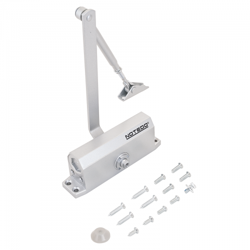 NOTEDO Доводчик дверной  DC-070 SILVER до 70 кг сереб. (10)