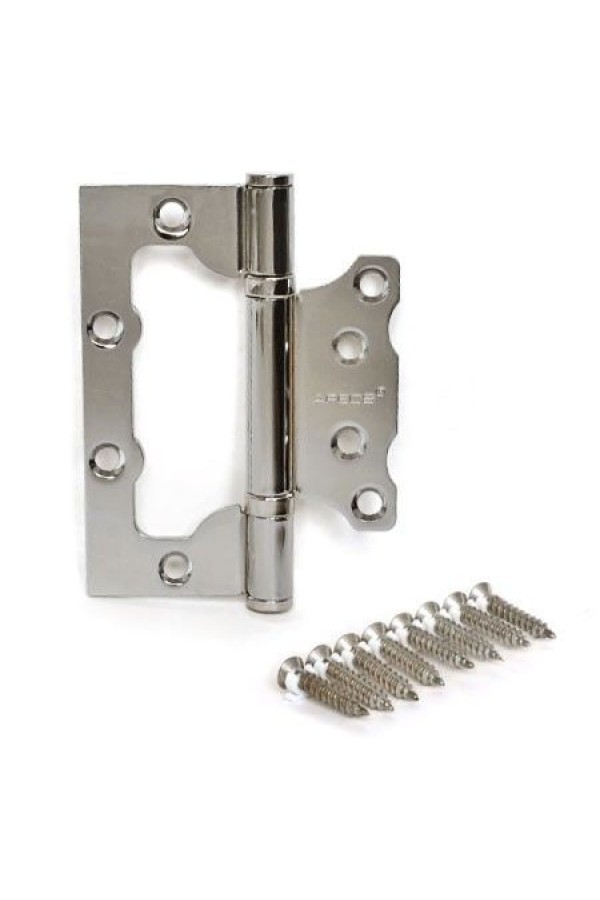 AVERS 100х75х2,5-B2-CR хром 2 подшип.без врезки Петля дверная 2 шт (48,6)